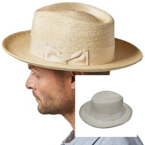 Vintage BAILEY "Kingston" Straw Panama Fedora Hat